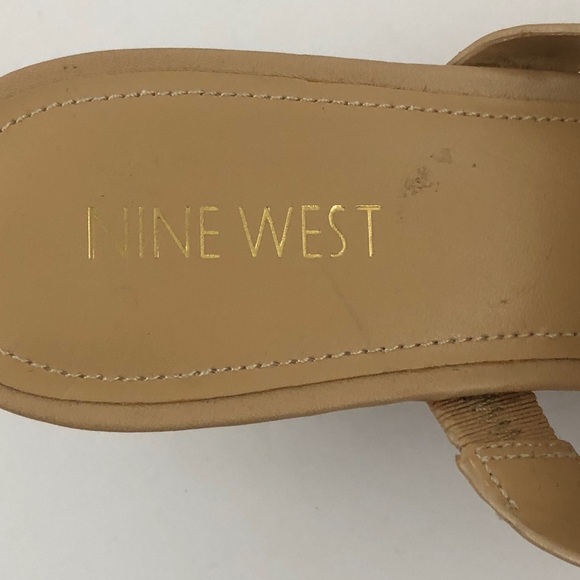 Nine West Wedge Sandals Womens 8.5 Jaclyn Tan - Picture 9 of 11